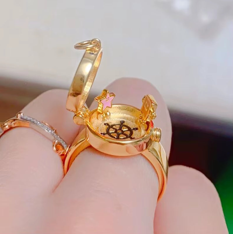 BFF Best Friend Forever Cute Cartoon Ring Trendy Friendship Open Adjustable Rings for Friend Gifts Anime Jewelry Accessories