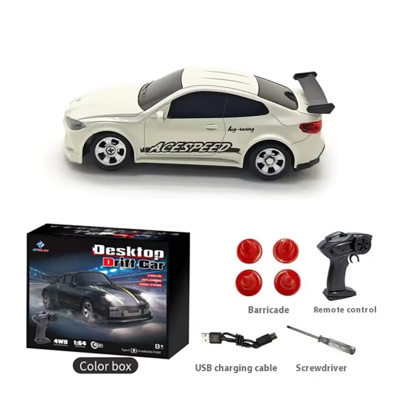 Children'S Desktop Remote Control Car Toy Stunt Remote Control Drift Car Rc Mini Racing 2.4G Simulation Toy Model Boy Gift