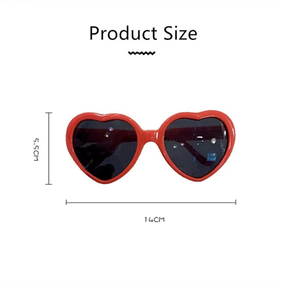 Heart Shaped Love Effects Glasses Watch the Lights Change Heart Diffraction Glasses at Night Love Lights Unisex Christmas Gifts