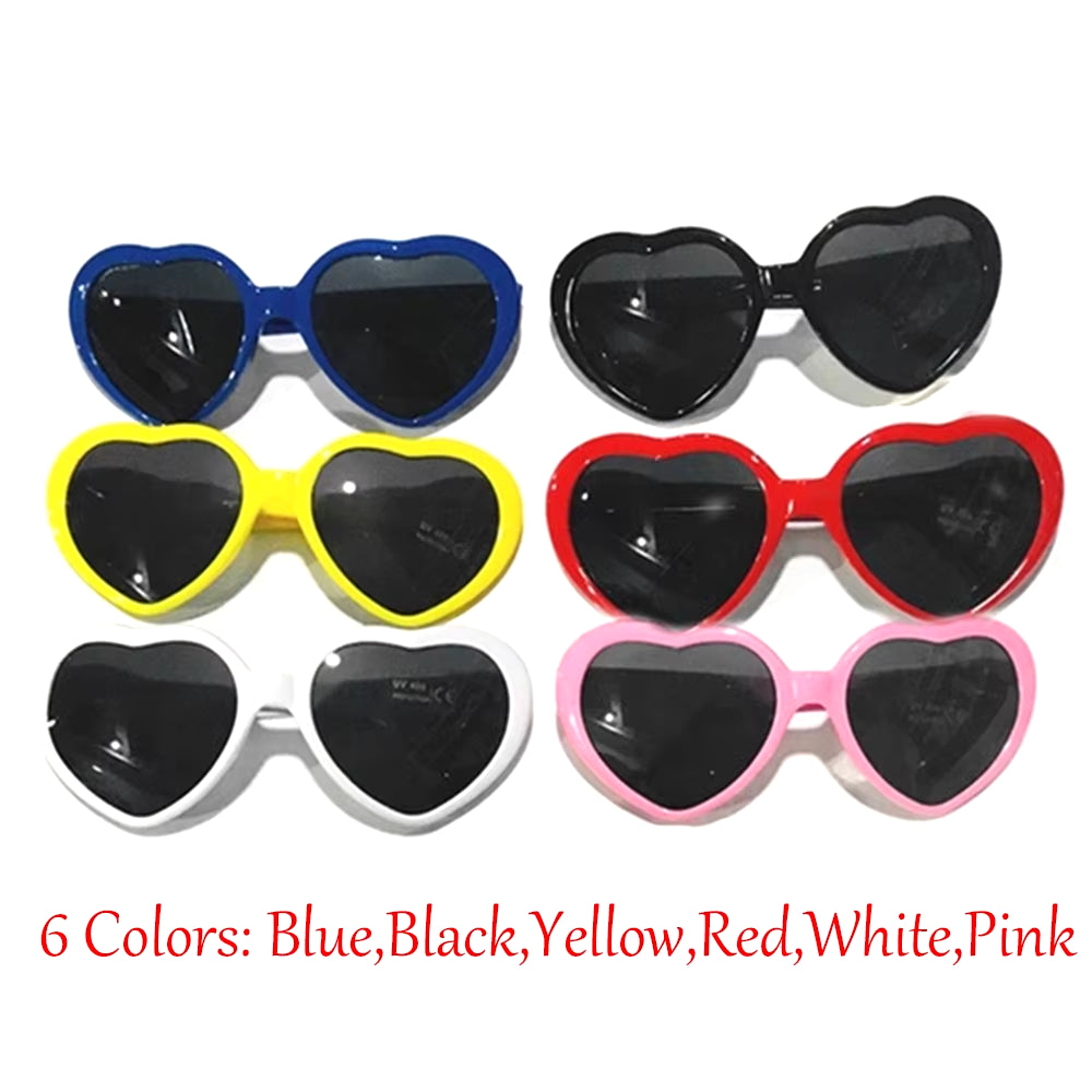 Heart Shaped Love Effects Glasses Watch the Lights Change Heart Diffraction Glasses at Night Love Lights Unisex Christmas Gifts